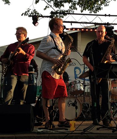 Pat Mallinger, Jeff Coffin with Dan Trudell