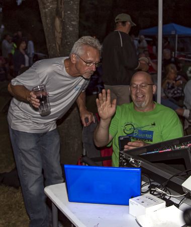 Al Sikora & Tedd Lupella, checking radar