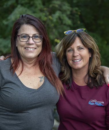 Dawn & Yvonne at the Jimmys show